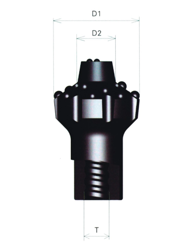 Brocas Abridoras de Rosca para Perforación T38 102mm