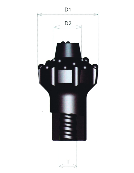 Brocas Abridoras de Rosca para Perforación T38 102mm